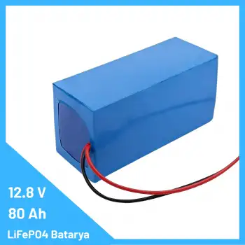 12.8V 80Ah LiFePO4 Batarya – 1024 Wh Kapasiteli, Lityum Demir Fosfat Enerjisi