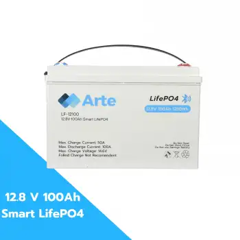 Arte 12.8V 200Ah LiFePO4 Akü – 2.56kWh Yüksek Kapasiteli, BMS’li Güvenli Lityum Enerji