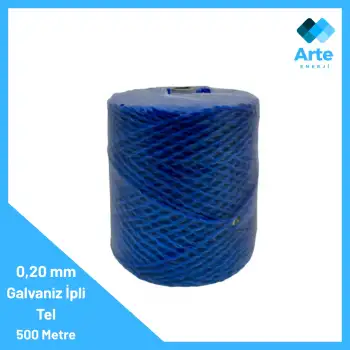 Elektrikli Çit 0,20mm Galvaniz İpli Tel 500 Metre – Hafif, Esnek ve Uygun Maliyetli Koruma
