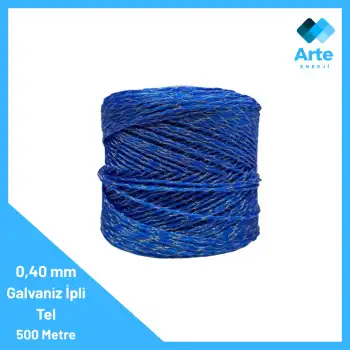 Elektrikli Çit 0,40mm Galvaniz İpli Tel 500 Metre – Esnek, Hafif ve Dayanıklı Yapı