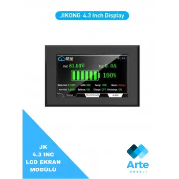 JK BMS 4.3 LCD Dokunmatik Ekran
