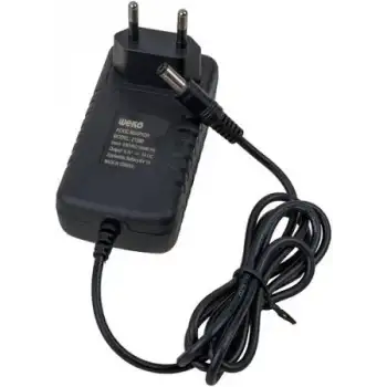 WEKO 8.4V 1A Akü Şarj Cihazı – 5.5×2.5 mm + Krokodil, LED’li