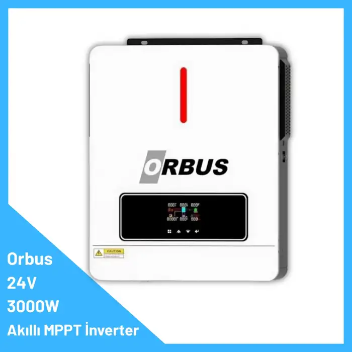 ORBUS 24V 3000W MPPT AKILLI İNVERTÖR | 3 Kw Solar İnverter