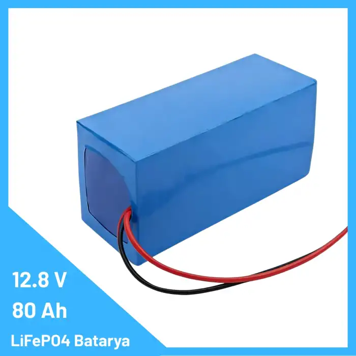 12.8V 80Ah LiFePO4 Batarya – 1024 Wh Kapasiteli, Lityum Demir Fosfat Enerjisi