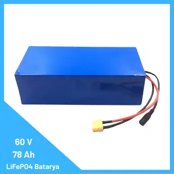 60V 78Ah Bluetooth’lu LiFePO4 Batarya - Yüksek Kapasiteli, Uzun Ömürlü ve BMS’li Lityum Enerji