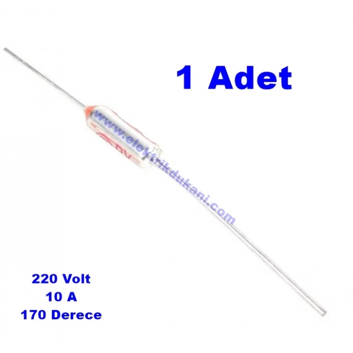 170 Derece 10A Termik Sigorta Tost Makinesi Ütü vb. Emniyet Sigortası