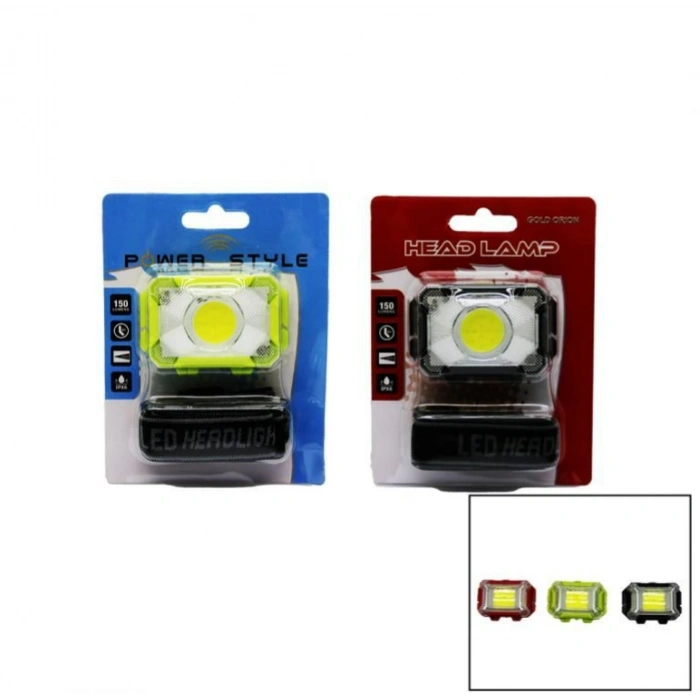 5w Ledli Madenci Kafa Lambası Feneri 3*AA Kalem Pil İle Çalışır