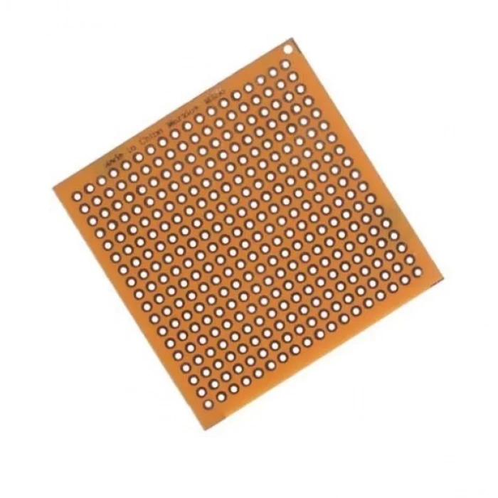 50x50mm Delikli Bakır Plaket Tek Taraflı Devre Kartı 5x5