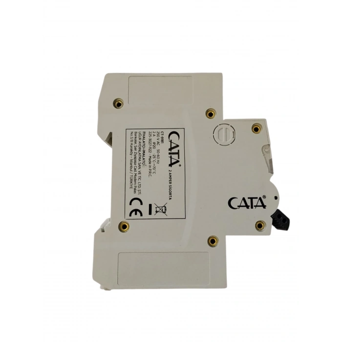 CATA 1x2A C 4.5kA W-Otomat Sigorta Monofaze Tek Fazlı W Otomat Sigorta ( 2 Amper Kombi Sigortası)