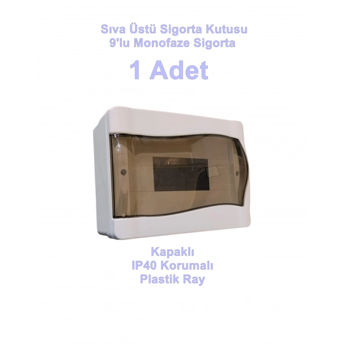 IŞILDAR 9LU SIVA ÜSTÜ SİGORTA  KUTUSU