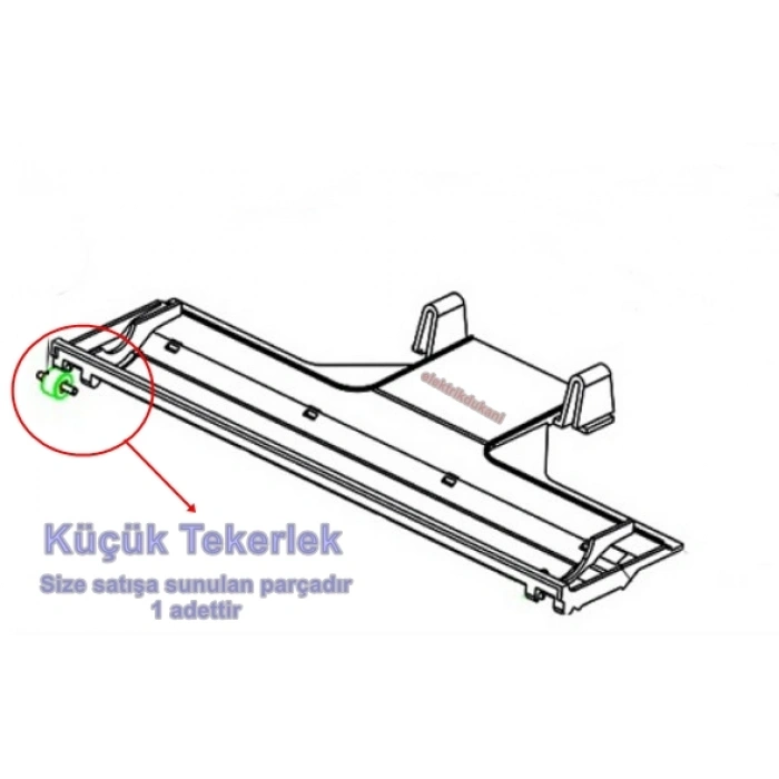 ARNİCA Libella Fırçalı Turbo Başlık Alt Küçük Tekerlek (Eski Model EP TF Orjinal Yedek Parça)