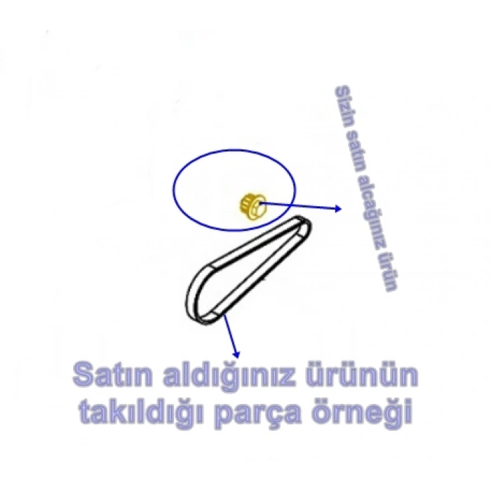 ARNİCA Libella Fırçalı Turbo Başlık Motor Kayış Dişlisi Plastik (Eski Model EP TF Orjinal Yedek Parça)