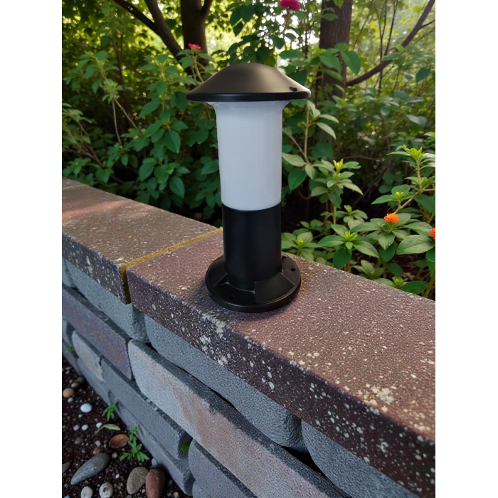 ZERPA Mantar Set Üstü Aplik BEYAZ Bahçe Armatür ABS Plastik E-27 Duylu IP45