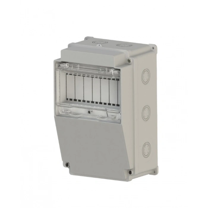 NEAD Boş 156x238x127 Kombinasyon Kutusu Termoplastik Gri IP65 (1 Trifaze 2 Monofaze Priz Takılabilir)