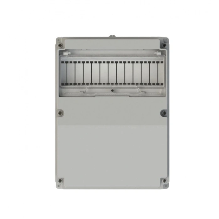 NEAD Boş 242x322x127 Kombinasyon Kutusu Termoplastik Gri IP65 (2 Trifaze 2 Monofaze Priz Takılabilir)