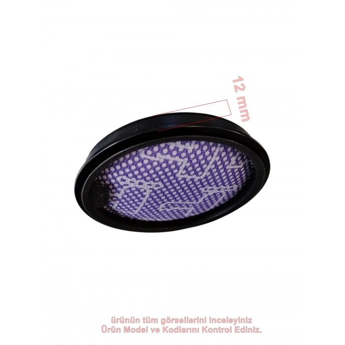 ARNİCA Solara Dikey Şarjli Süpürge Motor Hava Emiş Ön Filitresi (Orjinal Yedek Parça)