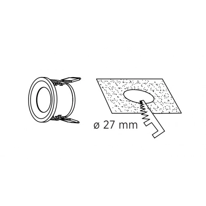 CATA Yıldız 1.5w SATEN Kasa Beyaz Işık Power Ledli Parmak Spot 6500k 220v IP20