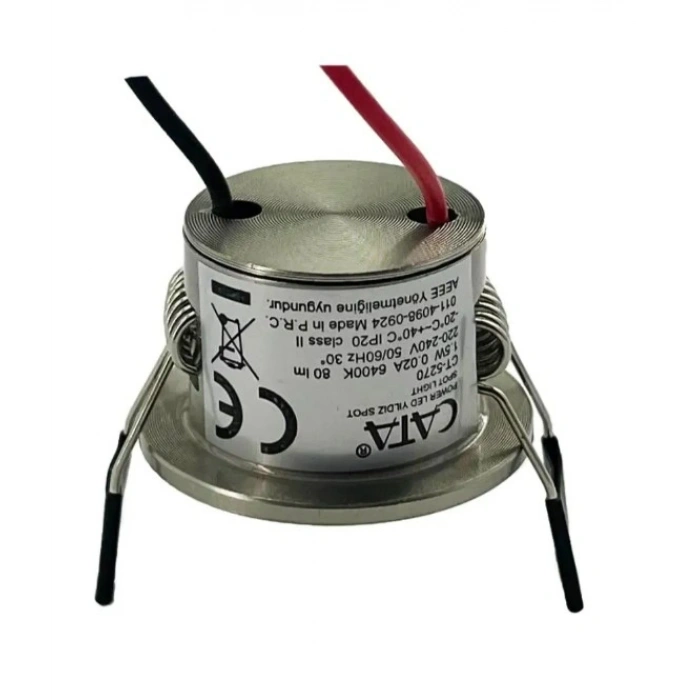 CATA Yıldız 1.5w SATEN Kasa Günışığı Işık Power Ledli Parmak Spot 3200k 220v IP20