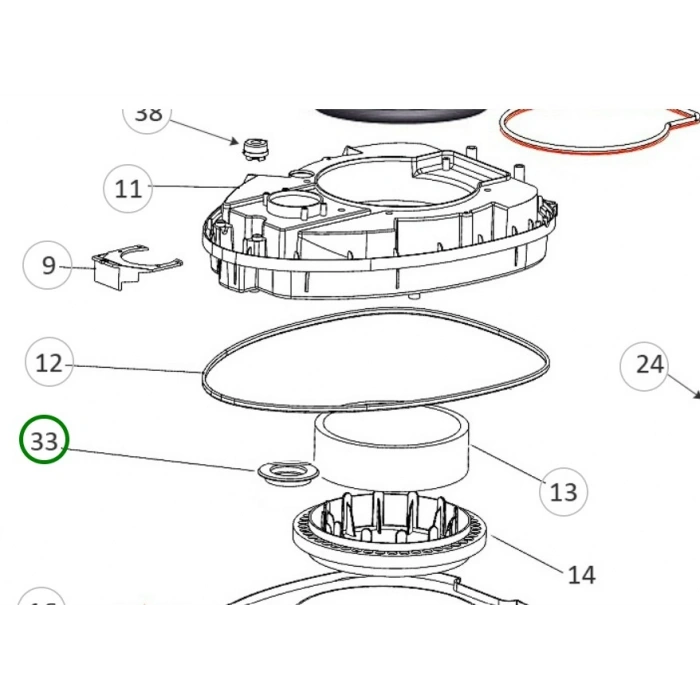 ARNİCA HE Jumbo Elektrikli Süpürge Su Filitre Contası Tırtıklı