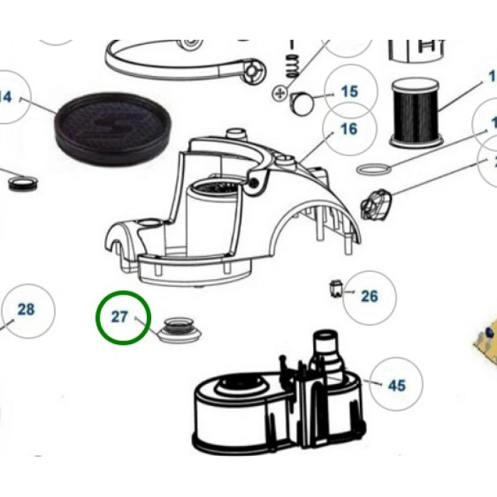 ARNİCA Bora Elektrikli Süpürge Motor Yuvası Hava Giriş Contası (Bora 4000 3000 5000 7000 Model İçin)