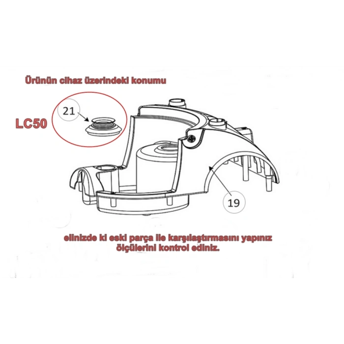 ARNİCA Bora Elektrikli Süpürge Motor Yuvası Hava Giriş Contası (Bora 4000 3000 5000 7000 Model İçin)