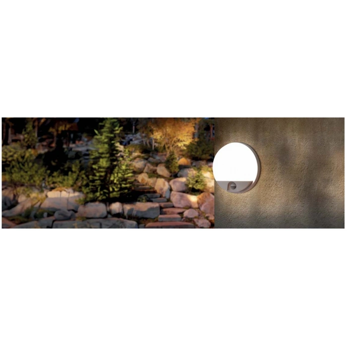 HOROZ Vesper-15 GÜNIŞIĞI Sensörlü Yuvarlak 18w Led Duvar Aplik Dış Mekan Armatür 4000k 220 Volt 15 Watt IP54