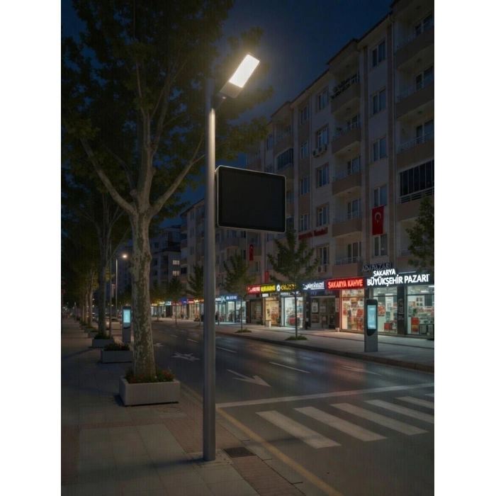 HOROZ Texas-200 200w Ledli Sokak Lambası Armatürü Beyaz Işık 6400k 220 Volt IP65