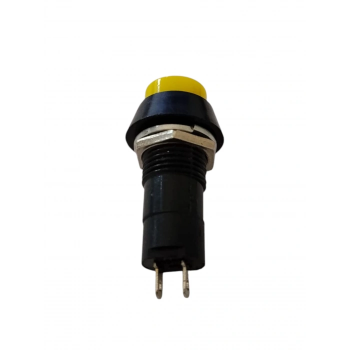 ENDER 12mm SARI Yuvarlak Kalıcı Çıt Çıt Buton Anahtar