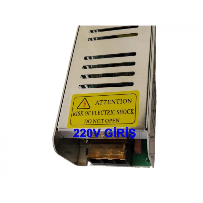 ERKLED Slim 12v 12.5A Şerit Led Trafosu 150w IP20  (12 Volt 12.5 Amper 15mt ye Kadar Kullanım İçin Uygundur)
