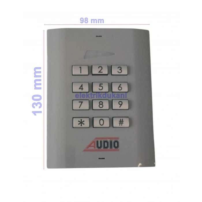 AUDIO Yeni KGK ŞİFRELİ Tuş Takımlı Kapı Giriş Sistemi 12-24 Volt Arası Ac Veya 18-24 Volt Arası Dc İle Çalışır