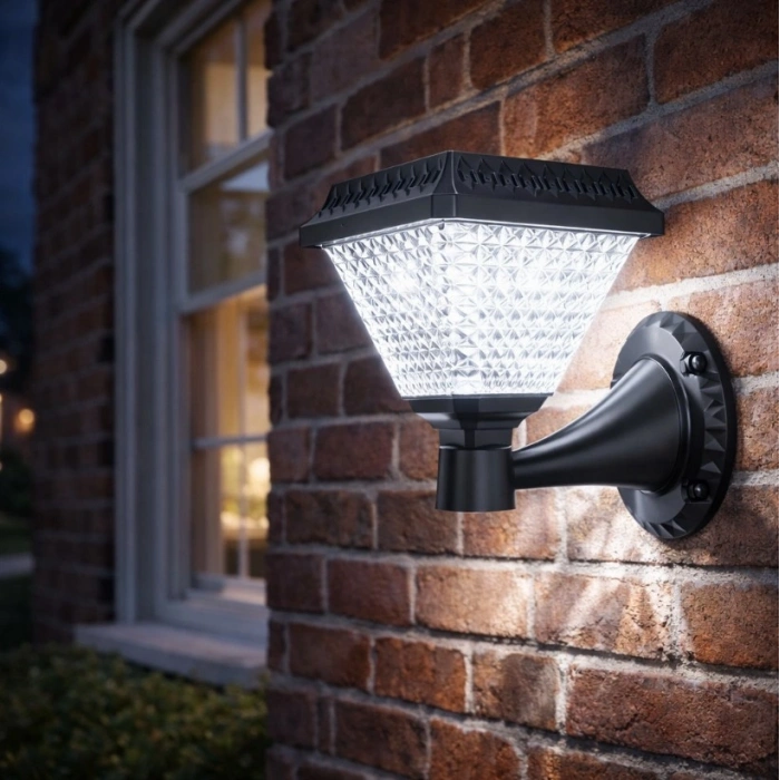 CATA 30w BEYAZ Işık Riva Solar Led Aplik Güneş Enerjili Şarjlı Armatür Lamba 6500k 200lm IP65