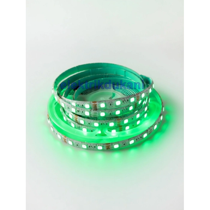 GLOBAL K2 RGB Dış Mekan Şerit Led 10 Çipli 1mt 12V Dc IP44 (60 led/1mt 12 Volt)