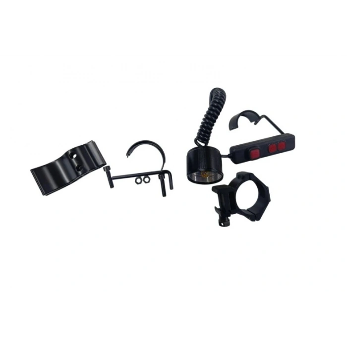 POWERDEX 30w Şarjlı Ledli Profesyonel Avcı Tüfek El Feneri 2400Lm 26650 Pil 6000mAh 3.7v IP65