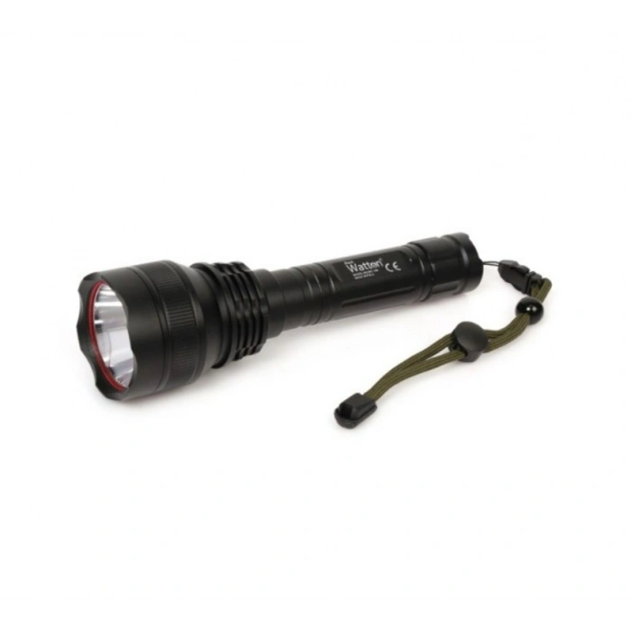 WATTON 3000lm Şarjlı Ledli Profesyonel Avcı Tüfek El Feneri 18650 Pil 5200mA 3.7v IP65