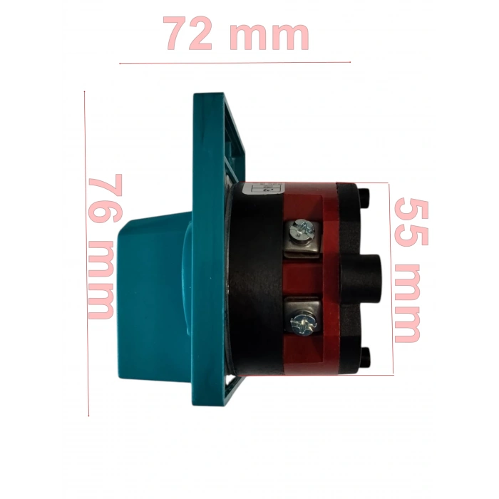 METOP 1x25A Bir Fazlı Monofaze Kutup Değiştirici Pako Şalter(1-0-2) Jeneratör Şalteri