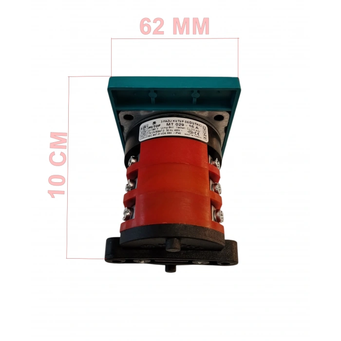 METOP 3X16A Üç Fazlı Trifaze Kutup Değiştirici Pako Şalter(1-0-2) Jeneratör Şalteri