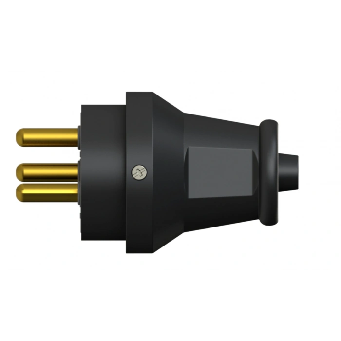 NEAD 4x16A Kauçuk Trifaze Fiş Siyah Sanayi Fiş IP44