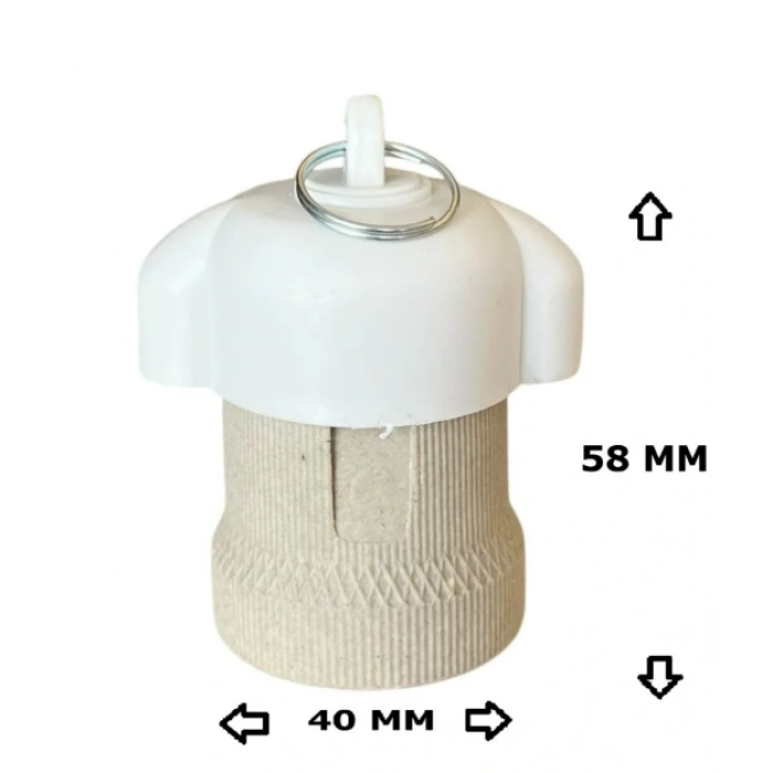 E-27 Yağmur Korumalı Porselen Duy IP65 E27