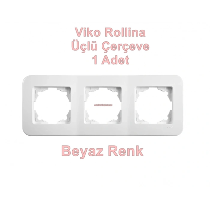 VİKO ROLLİNA BEYAZ ÜÇLÜ ÇERÇEVE
