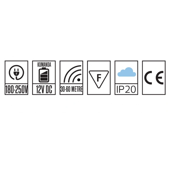 HOROZ Controller-4 4 Çıkışlı 4x1000w Avize ve Aydınlatma Kumandası 4Lü Wireless Kontrol 220 Volt IP20 (Dörtlü Kumanda 30-60 Metre Algılama)
