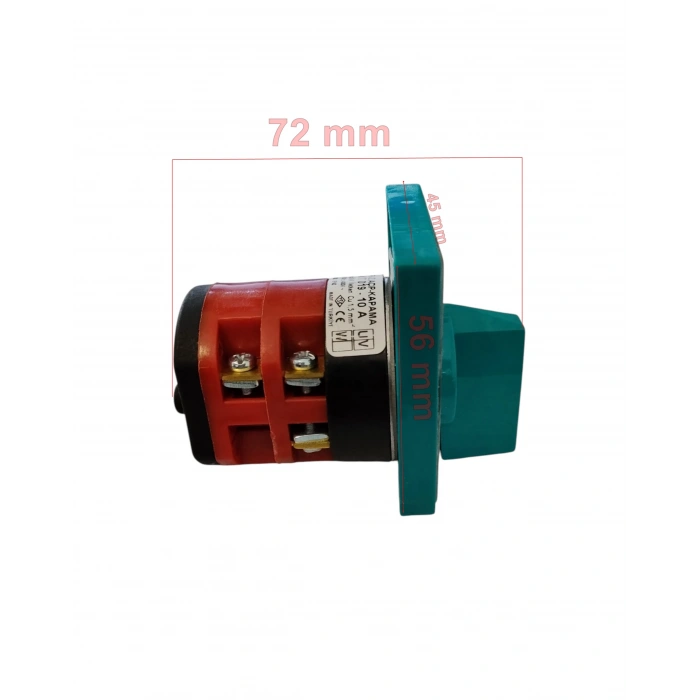 METOP 3x10A Üç Fazlı Trifaze Açıp Kapama Pako Şalter (0-1)