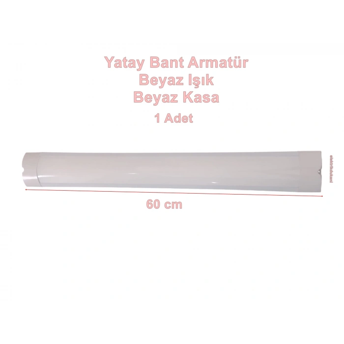 YCL 60cm 18w BEYAZ Yatay Led Bant Armatür 6500k IP20 220 Volt