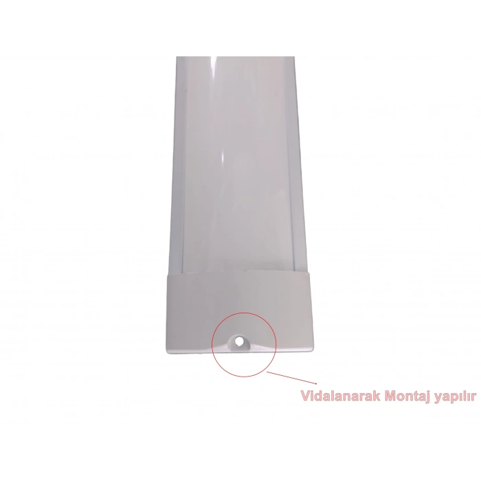 YCL 60cm 18w BEYAZ Yatay Led Bant Armatür 6500k IP20 220 Volt