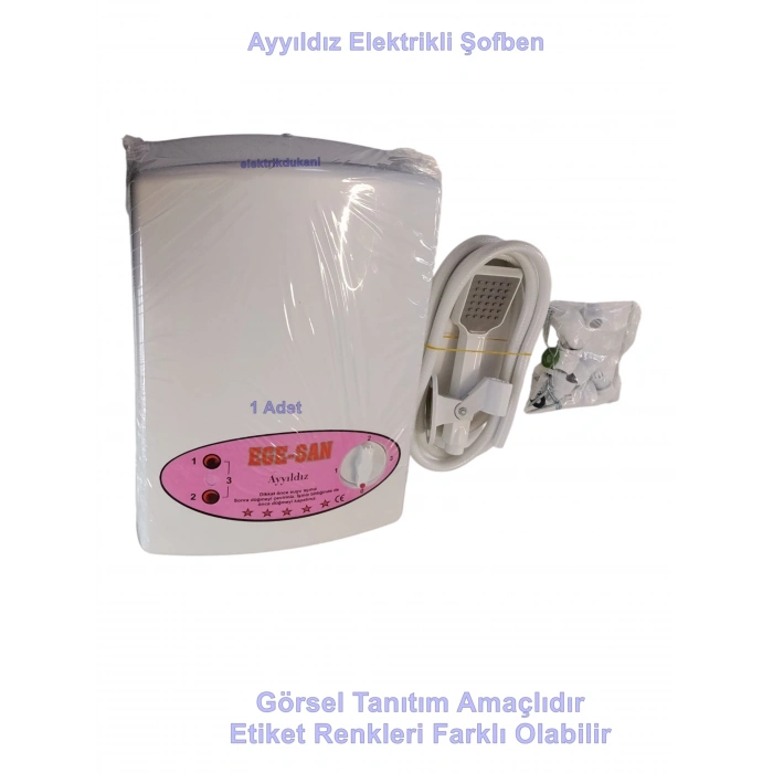 EGESAN Ayyıldız Ani Banyo Su Isıtıcı Şofben 7500w 220v Volt