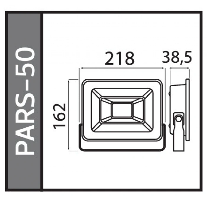 HOROZ Pars-50 50w BEYAZ Led Projektör SMD 6400k IP65 (50 Watt 220 Volt)
