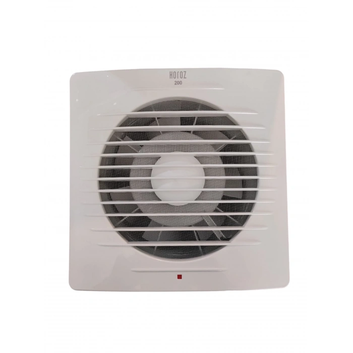 HOROZ Fan-200 200 lük Banyo ve Mutfak Havalandırma Aspiratörü Plastik Beyaz 40w IP20 220 Volt (Montaj Delik Çapı 200mm 20cm 8 İnç )
