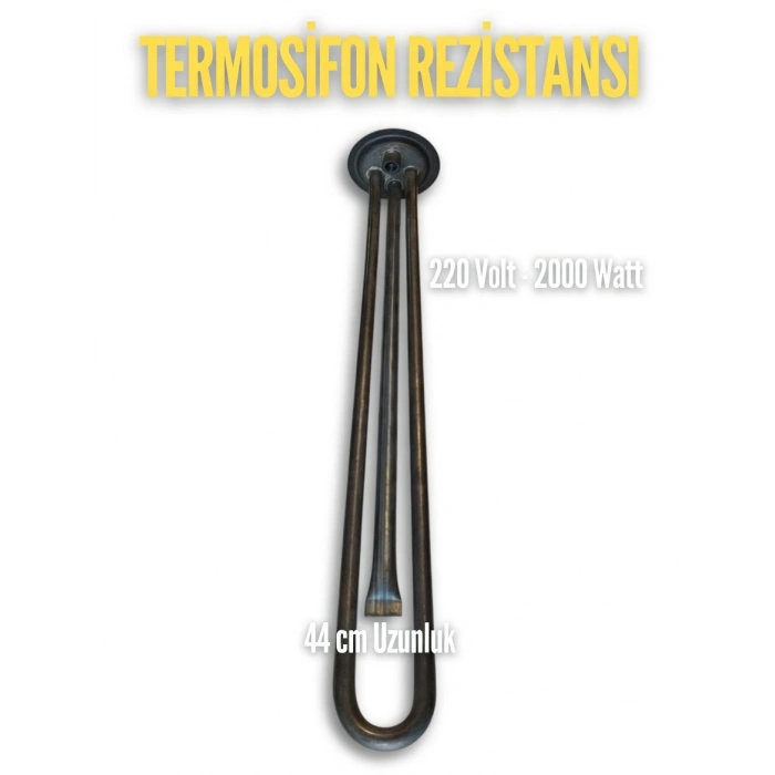 ENDER Krom Termosifon Rezistansı 2000w 220v 8.5 ? Cr-Ni (Üniversal 220 Volt 2000 Watt)