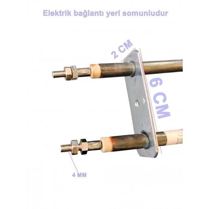 ENDER Hamam Sauna Sobası Rezistansı Flanşlı 2500w 220 Volt 8.5? Cr-Ni