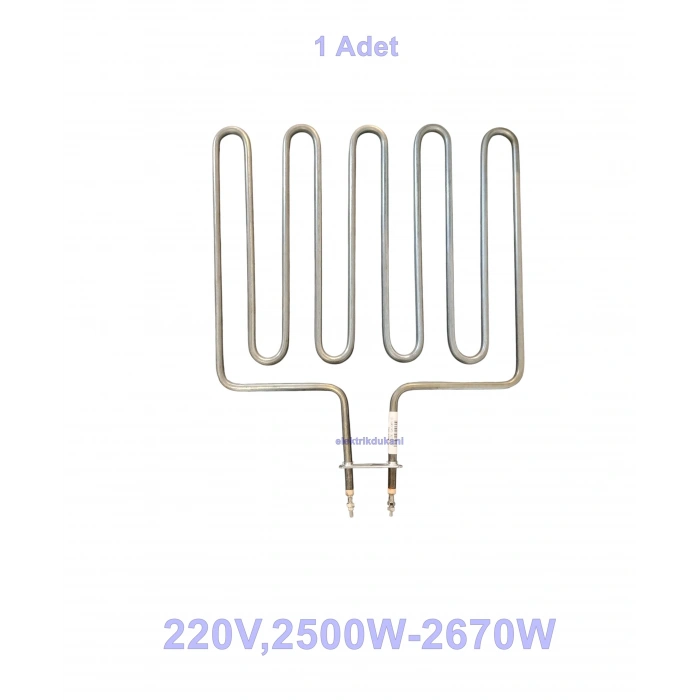 ENDER Hamam Sauna Sobası Rezistansı Flanşlı 2500w 220 Volt 8.5? Cr-Ni