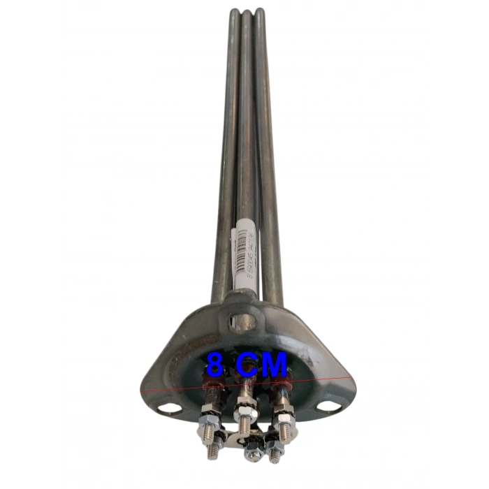 ENDER Küçük Üçgen Flanşlı Rezistans 7500w (7.5kW) Endüstriyel Mutfak Bulaşık Makinesi Vs. Reziztansı 220v / 380v 8.5? Cr-Ni